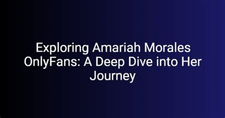 Amariah Morales OnlyFans Leaks: Understanding the Controversy and Its Implications