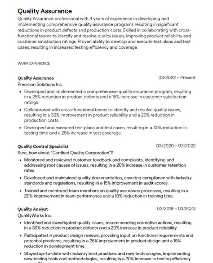 How to Craft an Impressive Quality Assurance Resume That Stands Out