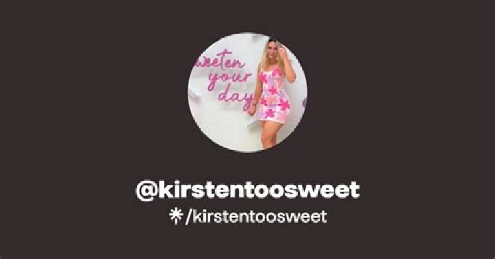 Kirsten Too Sweet OnlyFans Leak: What You Need to Know